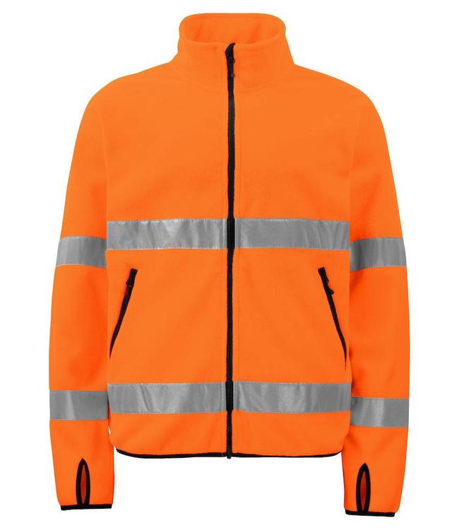 Prio/Projob Heren hi-vis fleecejas met ruime voorzakken met ritssluiting - MANUEL