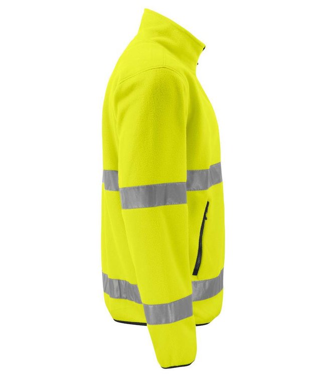 Prio/Projob Heren hi-vis fleecejas met ruime voorzakken met ritssluiting - MANUEL