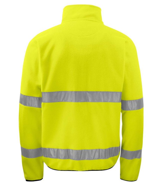 Prio/Projob Heren hi-vis fleecejas met ruime voorzakken met ritssluiting - MANUEL