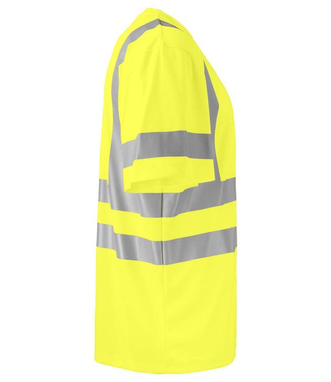 Prio/Projob Hi-vis t-shirt met ronde hals en versterkte ribboord aan de kraag - PATTI