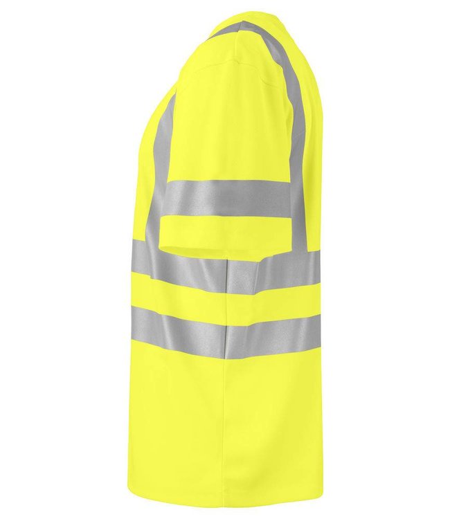 Prio/Projob Hi-vis t-shirt met ronde hals en versterkte ribboord aan de kraag - PATTI