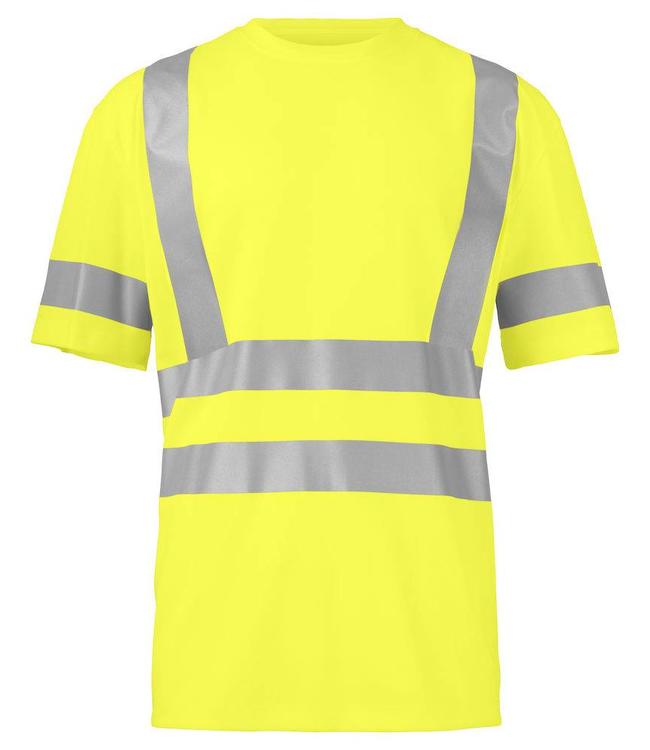 Prio/Projob Hi-vis t-shirt met ronde hals en versterkte ribboord aan de kraag - PATTI