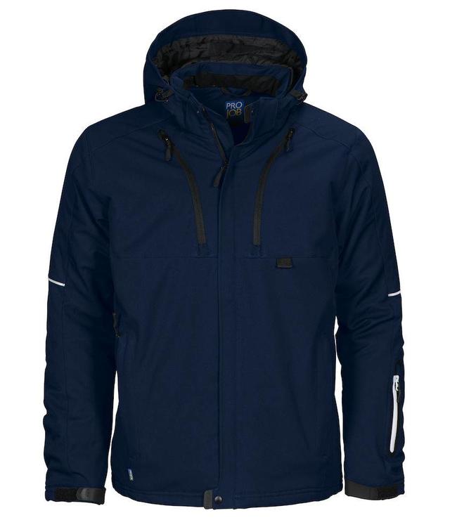 Prio/Projob Gevoerde softshelljas met functionele drielagige softshell en gewatteerde voering - CRISTIANO