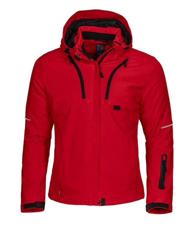 Prio/Projob Gevoerde softshell jas VOOR DAMES, functionele drielaagse softshell - ADILIA