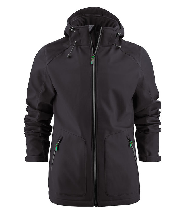 Printer Heren softshell jack met afneembare capuchon - TYTAN