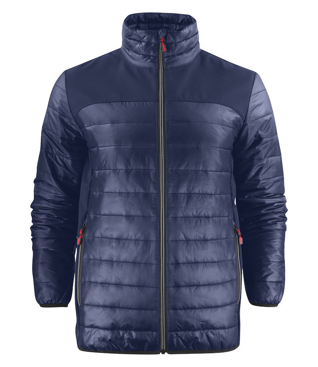 Printer Lichte herenjas in 2 materialen, licht gewatteerd - YOURI