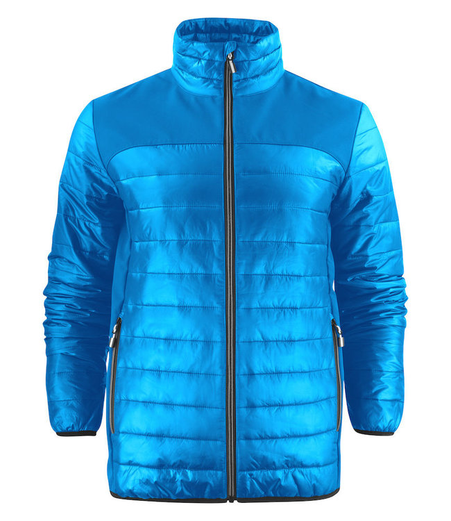 Printer Lichte herenjas in 2 materialen, licht gewatteerd - YOURI