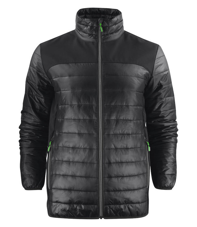 Printer Lichte herenjas in 2 materialen, licht gewatteerd - YOURI