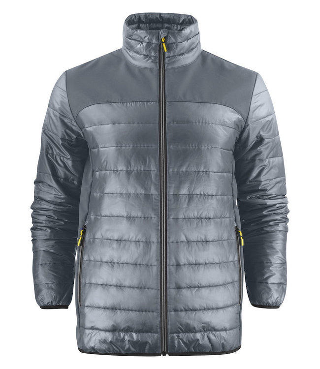 Printer Lichte herenjas in 2 materialen, licht gewatteerd - YOURI