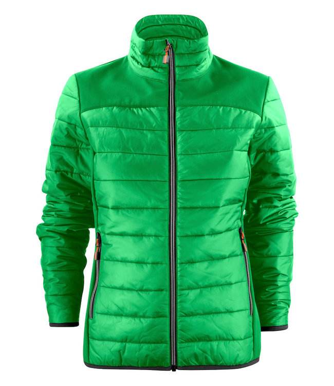 Printer Lichte dames jas in 2 materialen, licht gewatteerd - ANOUSKA