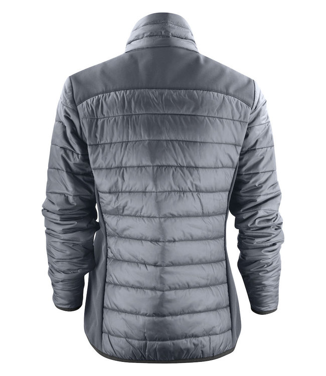 Printer Lichte dames jas in 2 materialen, licht gewatteerd - ANOUSKA