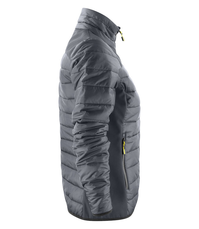 Printer Lichte dames jas in 2 materialen, licht gewatteerd - ANOUSKA