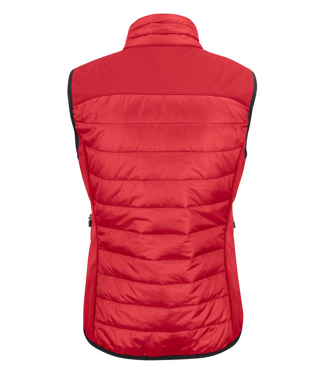 Printer Lichte dames bodywarmer in 2 materialen, licht gewatteerd - BARDINE