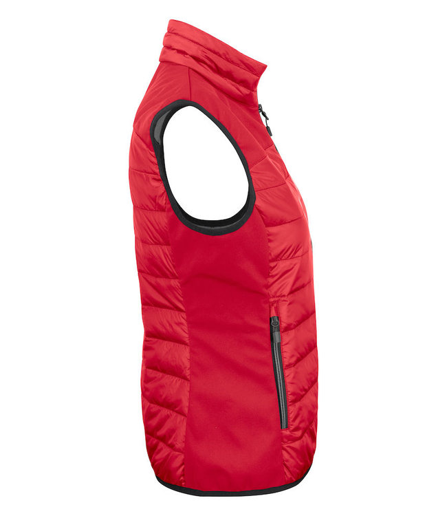 Printer Lichte dames bodywarmer in 2 materialen, licht gewatteerd - BARDINE