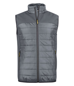 Printer UITVERKOOP; Lichte heren bodywarmer in 2 materialen, licht gewatteerd - BANDIDO