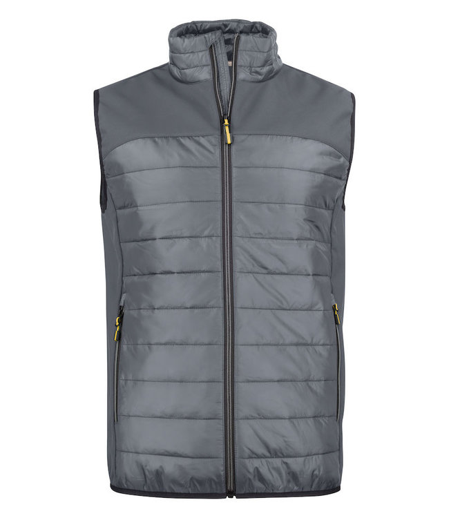 Printer Lichte heren bodywarmer in 2 materialen, licht gewatteerd - BANDIDO