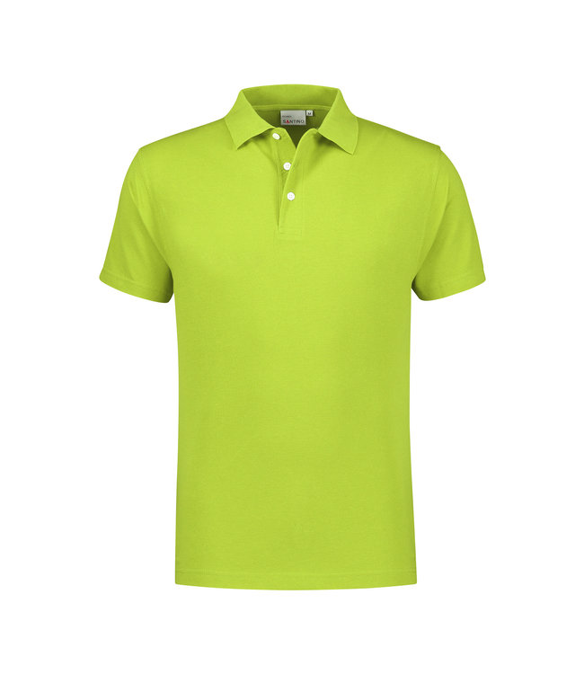 Santino - unisex poloshirt RICARDO, met korte mouwen, plat gebreide rib kraag, splitjes in de zijnaden