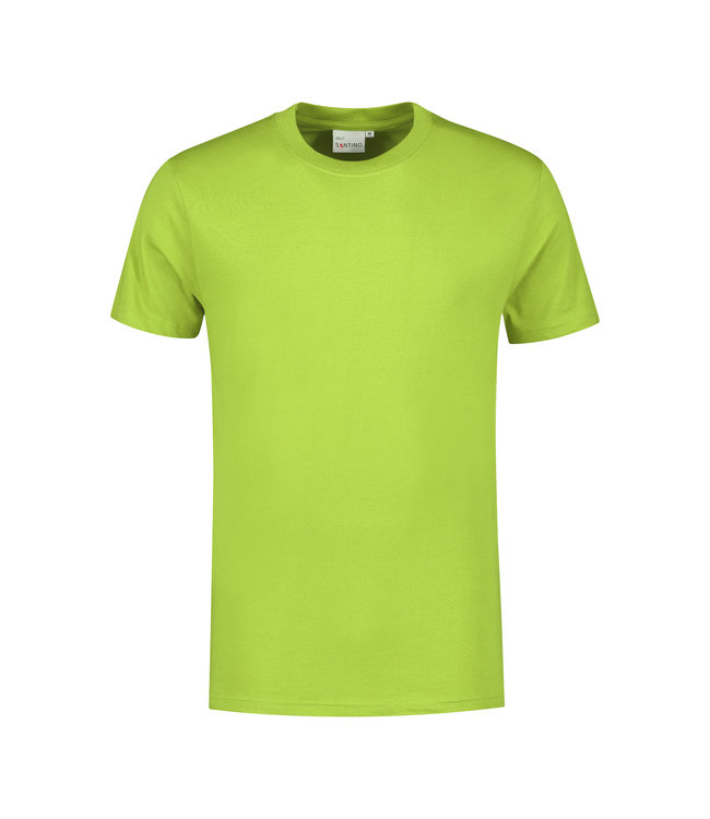 Santino - unisex t-shirt JOLLY, met dubbele ribkraag, nektape van schouder tot schouder