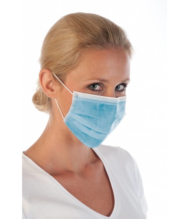 Hygostar Gezichtsmasker met elastische band, 3-LAAGS - RINGER