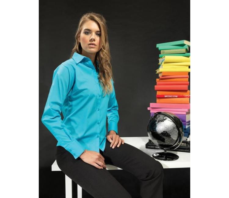 Verandert in Lezen Prik Dames blouse ZORA met lange mouwen voor horeca en zakelijke activiteiten -  QS-Bedrijfskleding