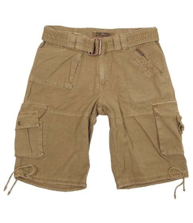 MAX FUCHS UITVERKOOP; BERMUDA - KHAKI STONE WASHED-NELE