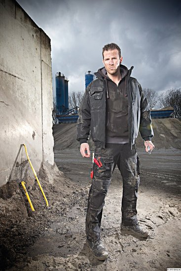UITVERKOOP; Winterjas AUSTIN canvas, stoer model UITVERKOOP; Winterjas AUSTIN canvas, stoer model