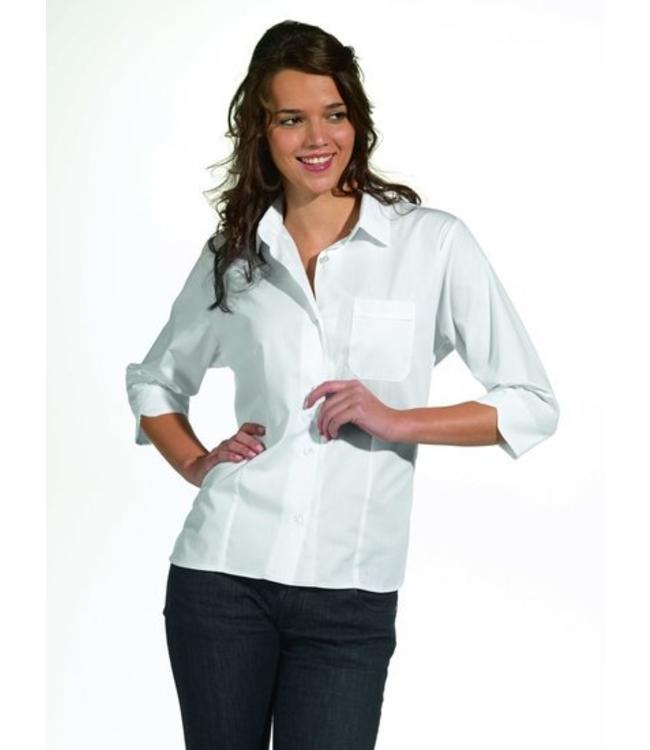 verschil Verhuizer geduldig Dames blouse met driekwart mouw en een borstzakje - QS-Bedrijfskleding
