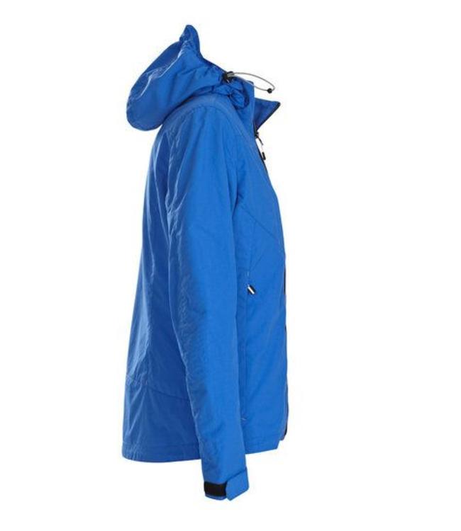 Printer - dames hardshell jack DEWI, met praktische zakken, tweekleurige ritssluiting, decoratieve stiksels, zippullers in contrasterende kleur