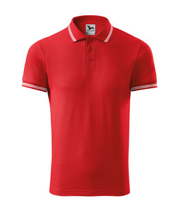 Adler Heren polo shirt met contrast streep - VERAND