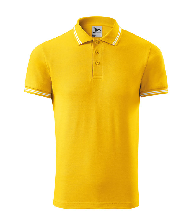 Adler Heren polo shirt met contrast streep - VERAND