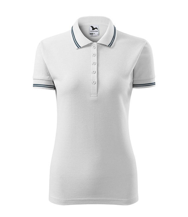 Adler Dames polo shirt met contrast streep - NADIA