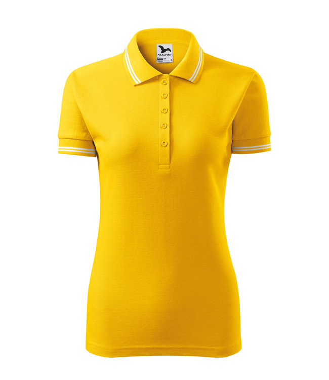 Adler Dames polo shirt met contrast streep - NADIA