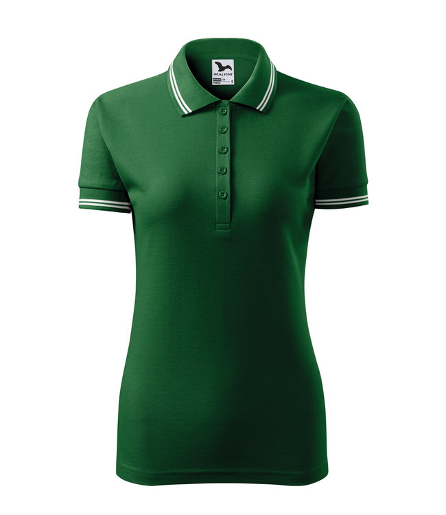Adler Dames polo shirt met contrast streep - NADIA