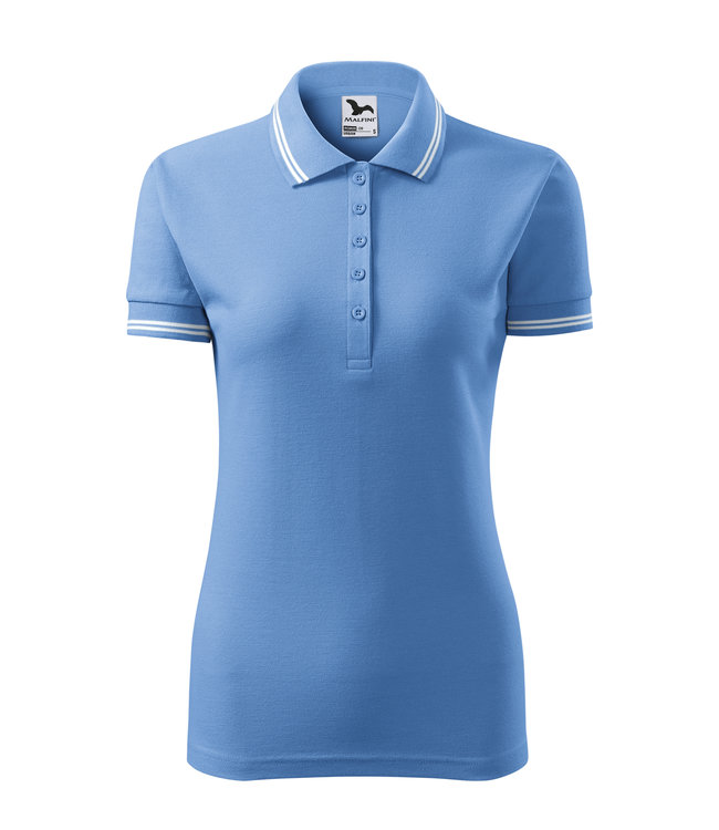 Adler Dames polo shirt met contrast streep - NADIA