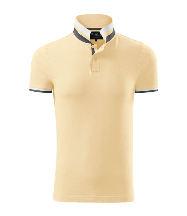 Adler Premium heren polo met multicolor kraag en manchetten - REMY