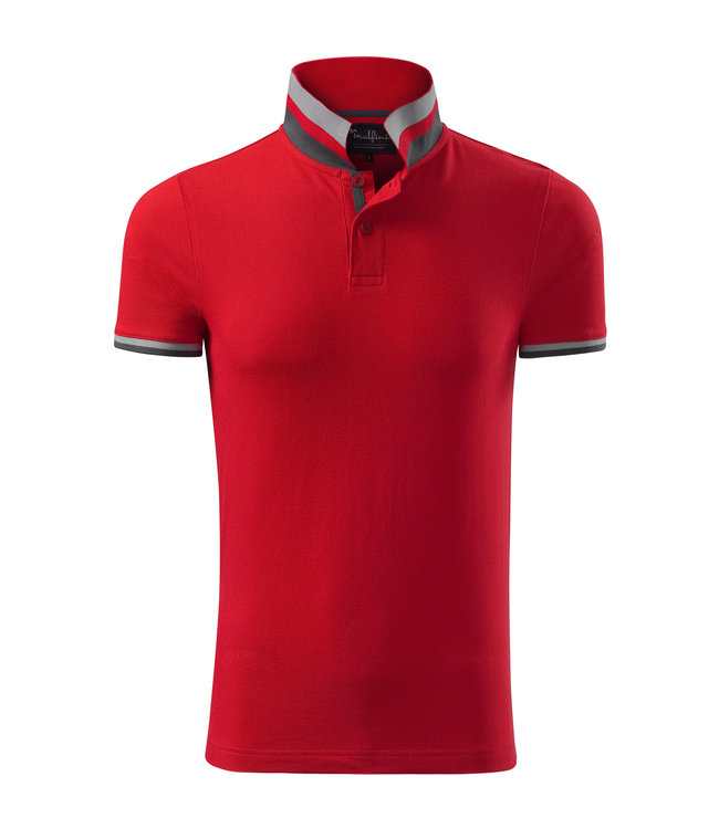 Adler Premium heren polo met multicolor kraag en manchetten - REMY