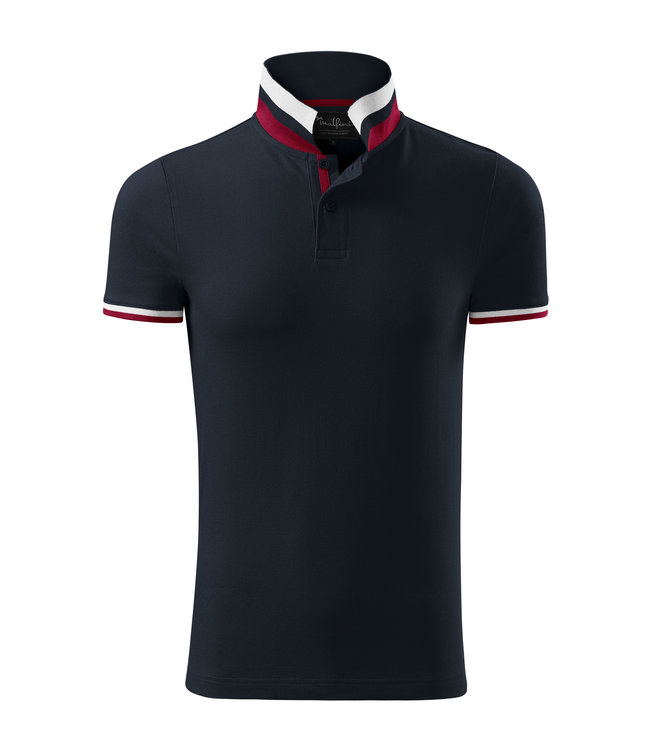 Adler Premium heren polo met multicolor kraag en manchetten - REMY