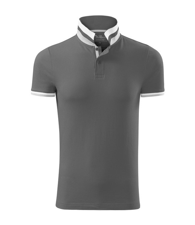 Adler Premium heren polo met multicolor kraag en manchetten - REMY