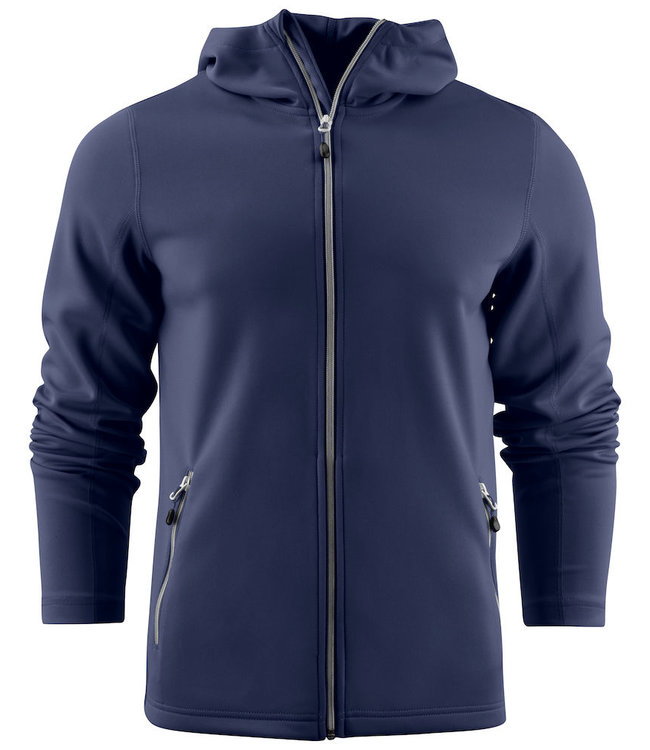 Printer Heren  hooded sweat jack - LAYBACK