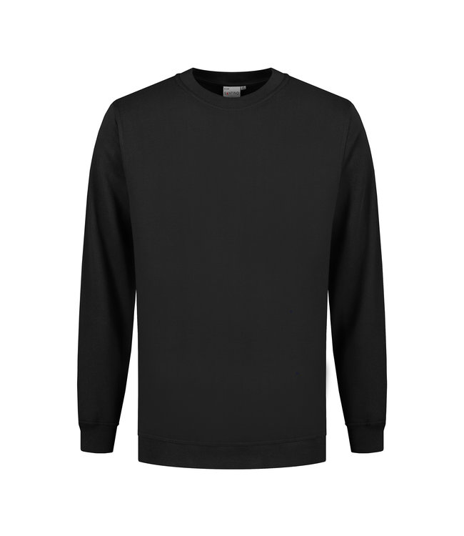 Santino - unisex sweater ROLAND, met ronde hals, kraag, tailleband en manchetten met elastaan