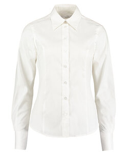 Kustom Kit UITVERKOOP; Dames blouse met lange mouw en lange manchet met drie knopen - NIKKI