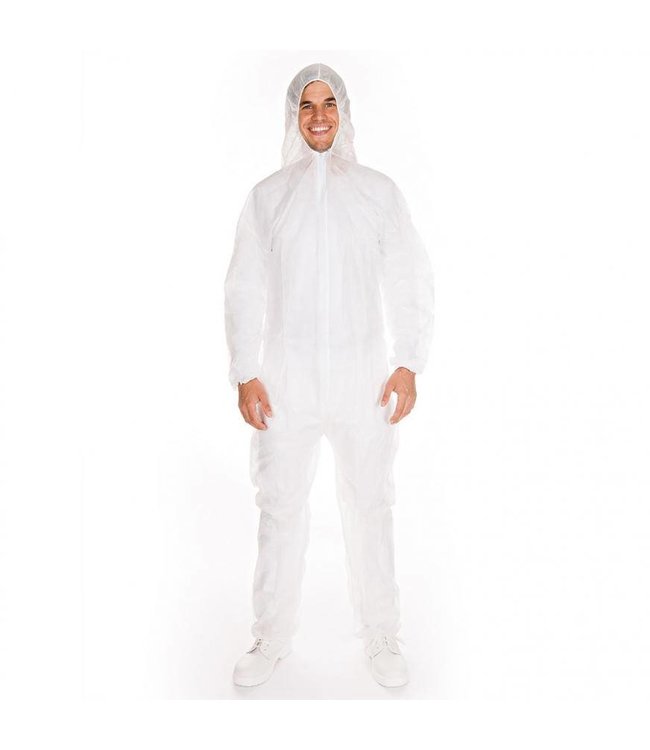 Hygonorm Coverall  met capuchon polypropyleen;  ca 25 gr/m²  - CARRICK