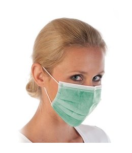 Hygostar Gezichtsmasker met elastische band, 3-LAAGS - OVORY