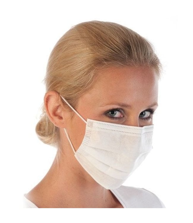 Hygostar Gezichtsmasker met elastische band, 3-LAAGS - OVORY