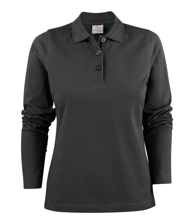 Printer Dames polo lange mouw - VIVIENNE