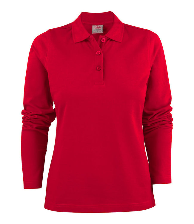 Printer Dames polo lange mouw - VIVIENNE