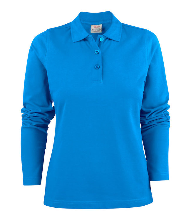 Printer Dames polo lange mouw - VIVIENNE