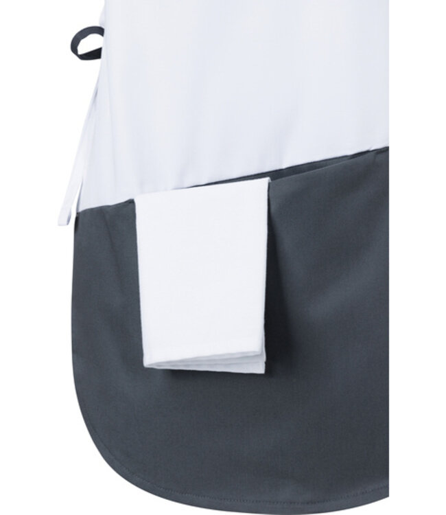 Karloswky OVERGOOI SCHORT MET RONDE HALS EN CONTRASTKLEUR ZAK - RACHEL