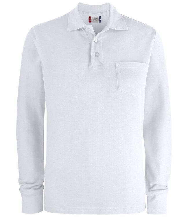 clique Heren/Unisex polo lange mouw - GUNTHER