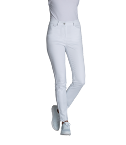 Leiber UITVERKOOP; Dames pantalon van elastische zachte stof, 5-pocket model - TREBAN